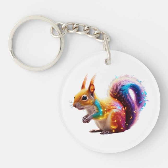 Cute Squirrel Key Ring (Front)