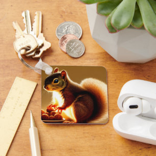 Cute Squirrel  Key Ring
