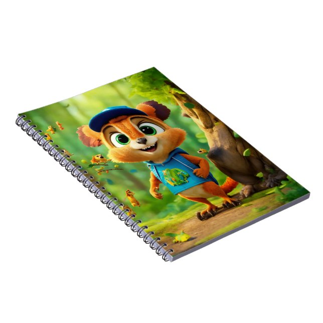 Cute Squirrel Notebook (Right Side)