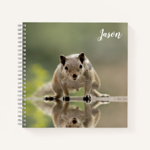 Cute Squirrel Notebook Personalised Spiral