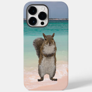 Cute Squirrel on Caribbean beach scene Case-Mate iPhone 14 Pro Max Case
