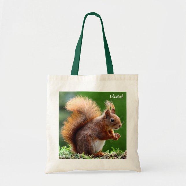 Cute Squirrel on Grass Bag (Front)