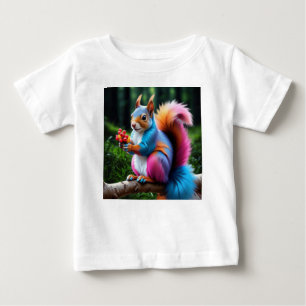 Cute Squirrel On The Branch-19274 Baby T-Shirt