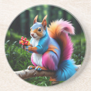 Cute Squirrel on The Branch-19274 Coaster