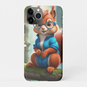 Cute Squirrel on the Branch of Tree iPhone 11Pro Case