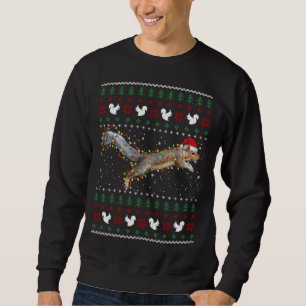 Cute Squirrel Santa's Hat Ugly Christmas Sweater