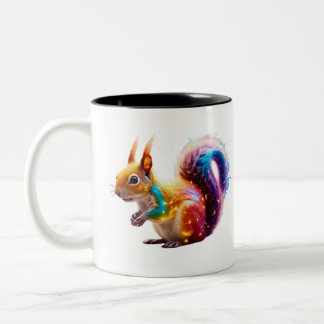 Cute Squirrel Two-Tone Coffee Mug