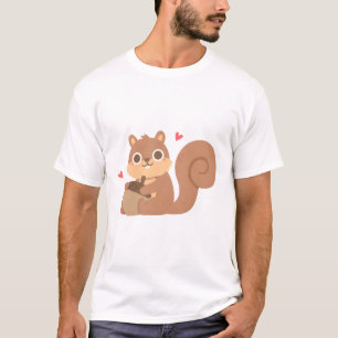 Cute Squirrel With Acorn T-Shirt