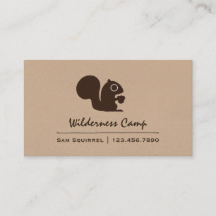 Cute Squirrel with Acorn Woodland Wildlife Business Card