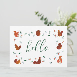 Cute Squirrels Card