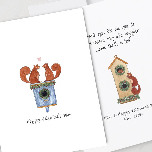 Cute Squirrels Valentine's Day Card (Creator Uploaded)