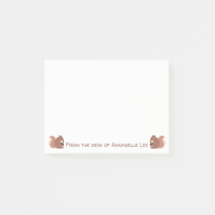 Cute Squirrels with Acorns Post-it Notes