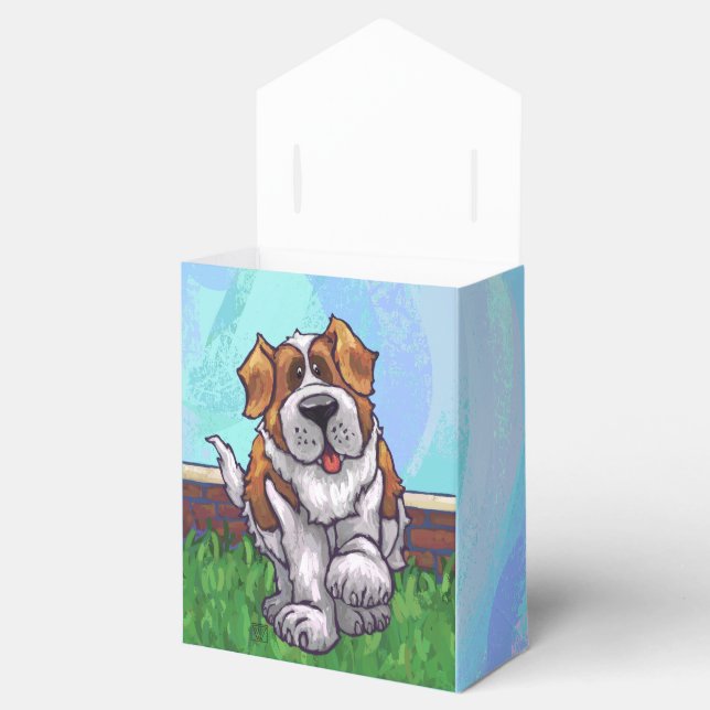 Cute St. Bernard Dog Party Favour Box (Opened)
