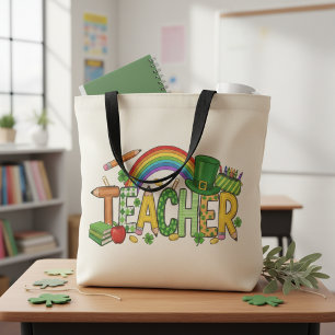 Cute St. Patrick’s Day Gift Lucky to Teach Teacher Tote Bag