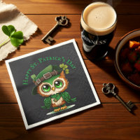 Cute St. Patrick’s Day Owl Irish Green Holiday
