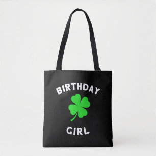Cute St Patricks Day Birthday For Girls Tote Bag