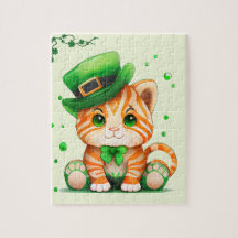 Cute St Patricks Day Cat