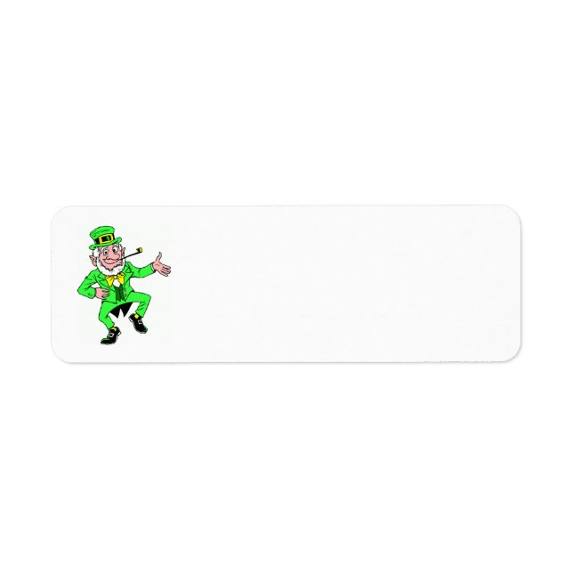 Cute St. Patrick's Day | Leprechaun Jig Return Address Label (Front)