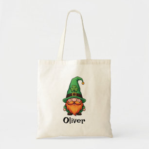 Cute St. Patrick's Day Lucky Leprechaun Gnome  Tote Bag