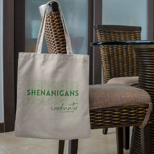 Cute St Patrick's Day Shenanigans Coordinator Tote Bag