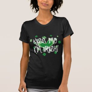 Cute St Patricks Day t shirt   Kiss me I'm Irish