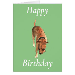 Cute Staffordshire Bull Terrier Dog Art Birthday 