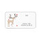 Cute stag with red birds to from gift tag labels