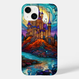 cute stained Magical castle Case-Mate iPhone 14 Case