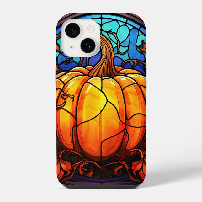 cute stained pumpkin pattern iPhone case (Back)