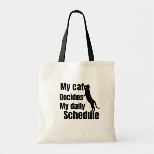 Cute Standing cat design Tote Bag