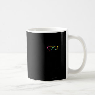 Cute Standing Hipster Bunny Tie Dye Glasses Rabbit Coffee Mug
