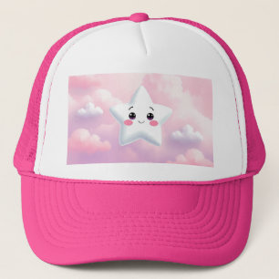 Cute Star Pink Sky Pink Hat