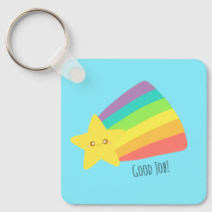 Cute Star Rainbow Key Ring