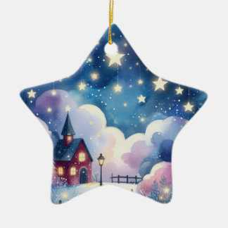 Cute star-shaped Christmas tree ornament