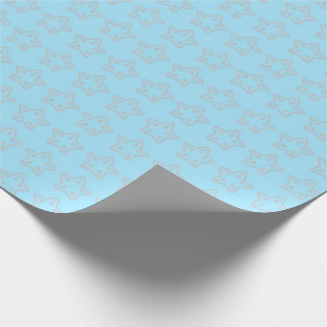Cute Starfish Seamless Pattern Wrapping Paper (Corner)