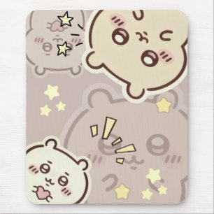 Cute Starry Bunny Pattern Gaming Mousepad