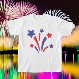 Cute stars fireworks Holiday July 4th t-shirt