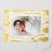 Cute Stars Moon Celestial Newborn Photo Birth