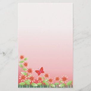 Cute stationery : Daisy & butterfly
