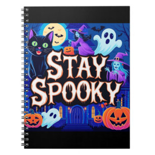 Cute stay spooky halloween notebook