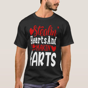 Cute Stealing Hearts Valentine Valentines Day Roma T-Shirt