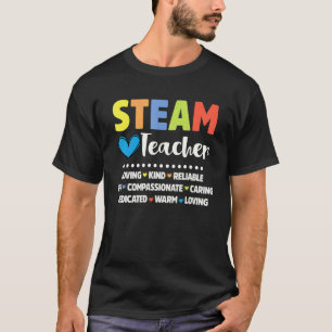 Cute Steam Teacher Back To School Stem Specialist T-Shirt