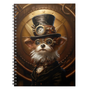 Cute Steampunk Dog Hat Goggles 110 Dog Lover Notebook