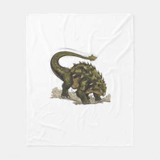 Cute Stegosaurus Fleece Blanket