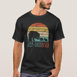 Cute Step Dad Bear Vintage Retro 1 T-Shirt