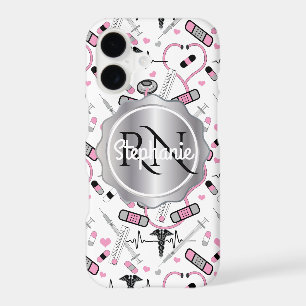 Cute Stethoscope Nurse Doctor EKG Pattern Name