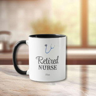 Cute Stethoscope Nurse Retirement Mug