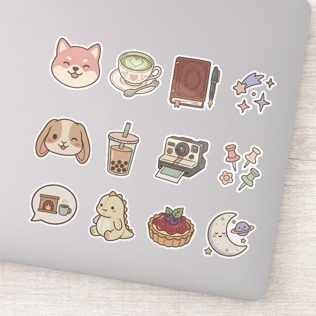 Cute Sticker Pack for iPad – Kawaii Aesthetic  (Detail)