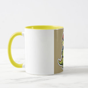 Cute sticker style Dinosaur Mug