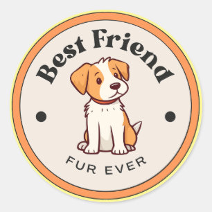 CUTE! Stickers - Best Friend Fur Ever - Puppy